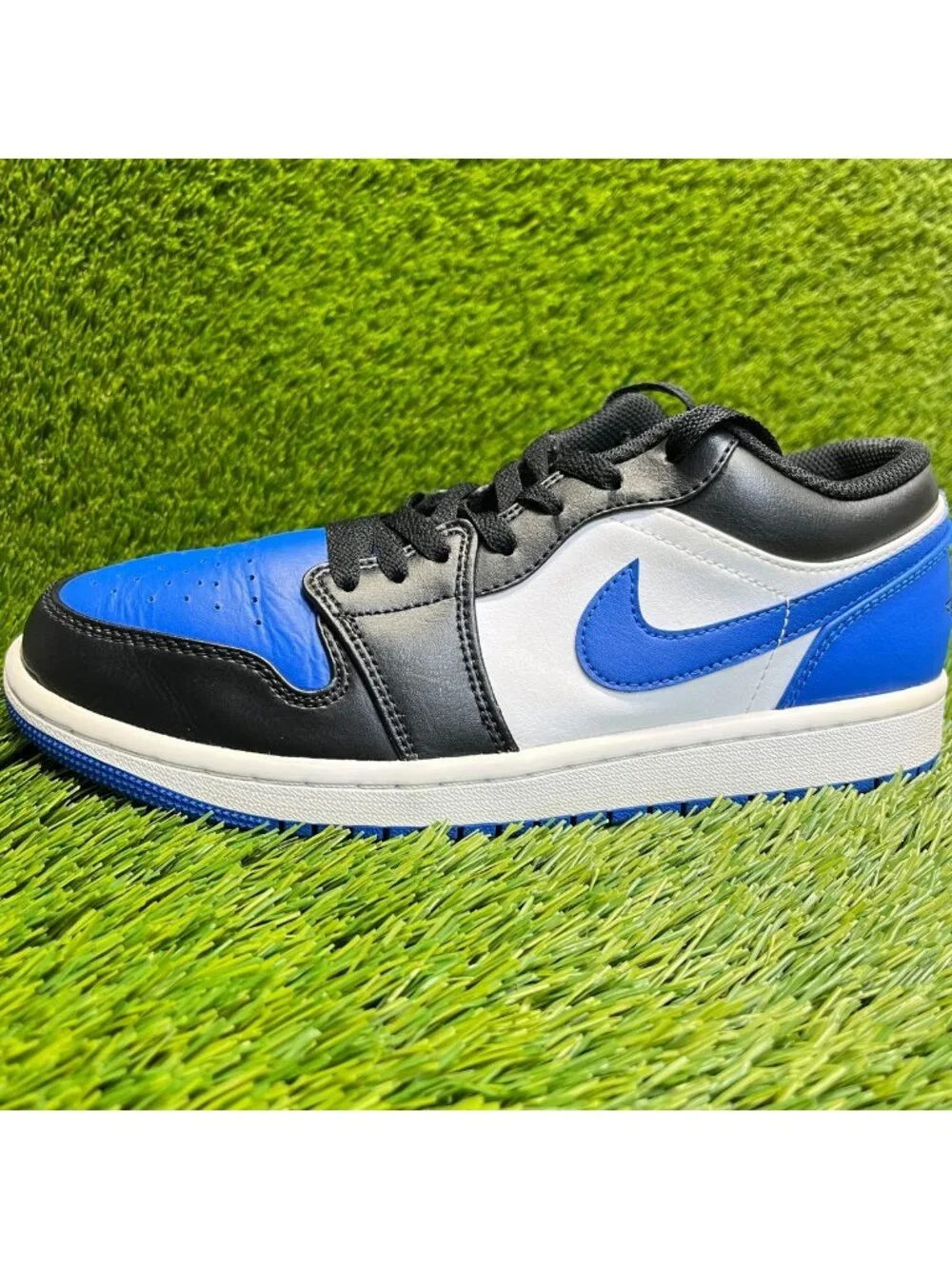 Nike Air Jordan 1 Low Mens Size 8 Blue Black Athletic Lifestyle Shoes Sneakers